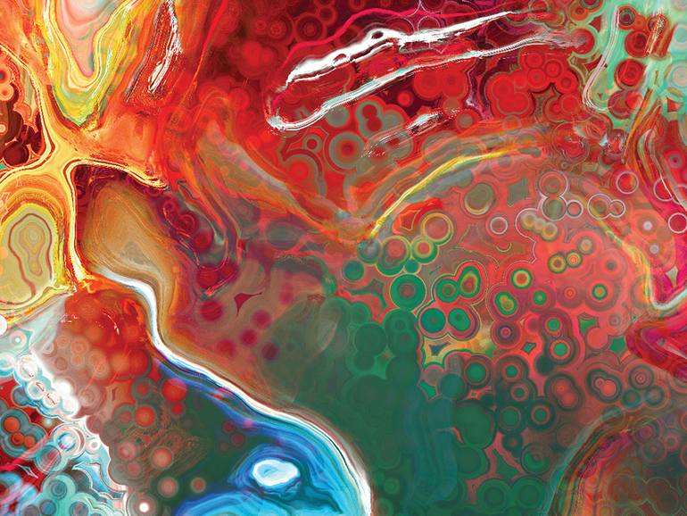 Original Contemporary Abstract Digital by Javier Diaz