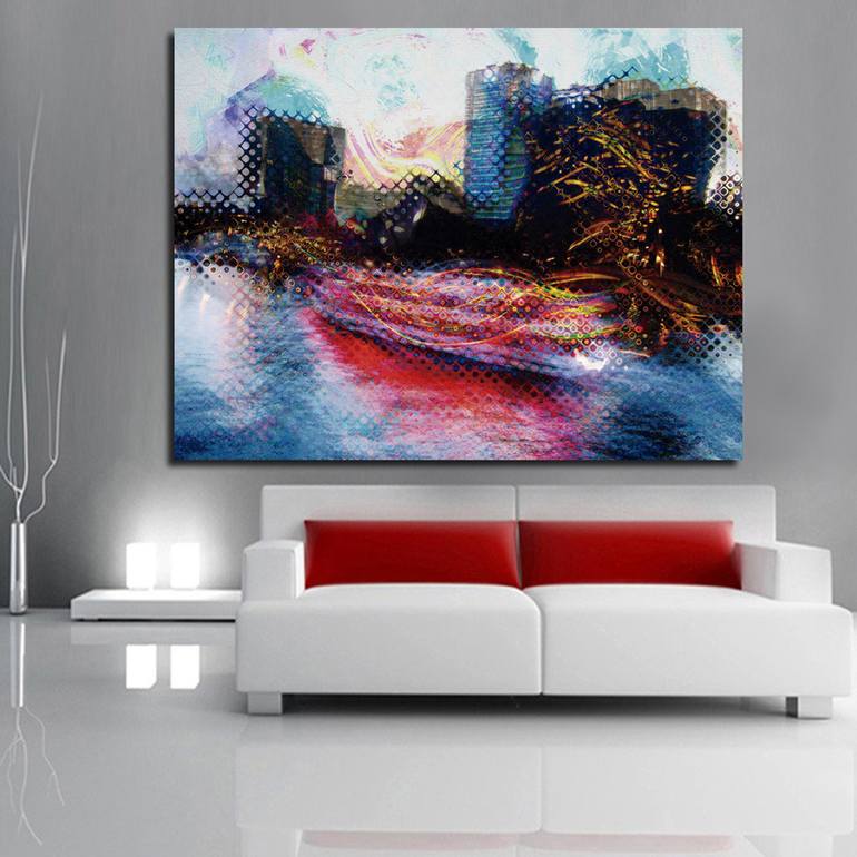 Original Abstract Boat Digital by Javier Diaz