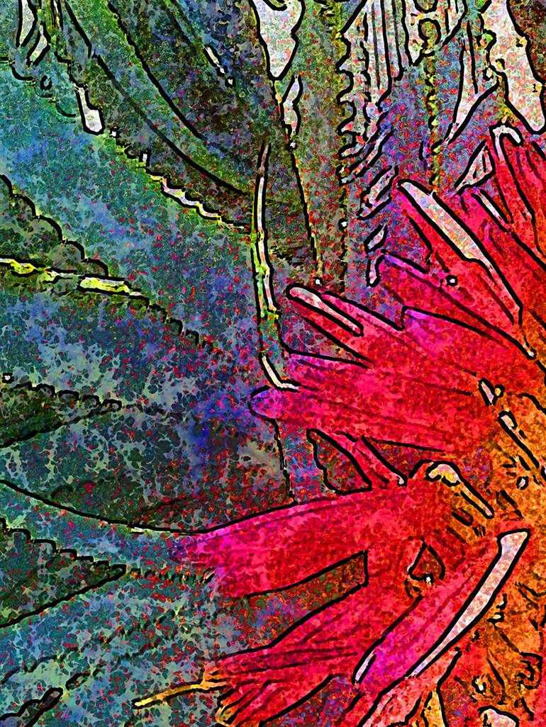 Original Figurative Floral Digital by Javier Diaz