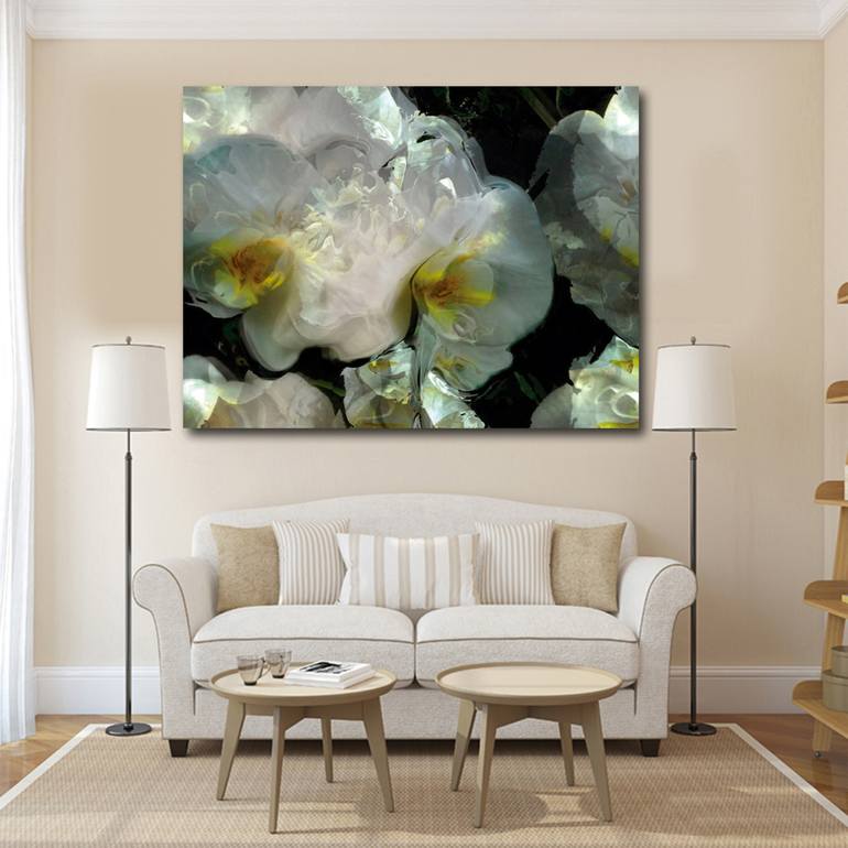 Original Abstract Floral Digital by Javier Diaz