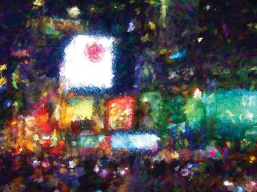 Original Abstract Expressionism Cities Digital by Javier Diaz