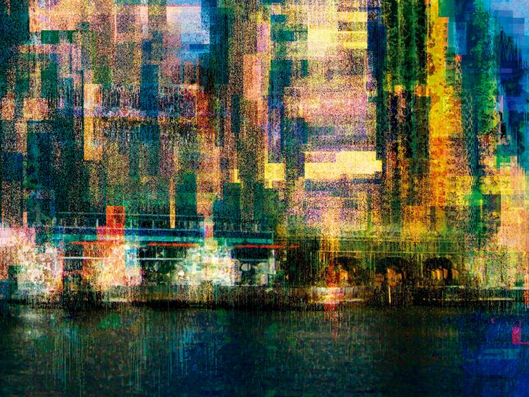 Original Figurative Cities Digital by Javier Diaz