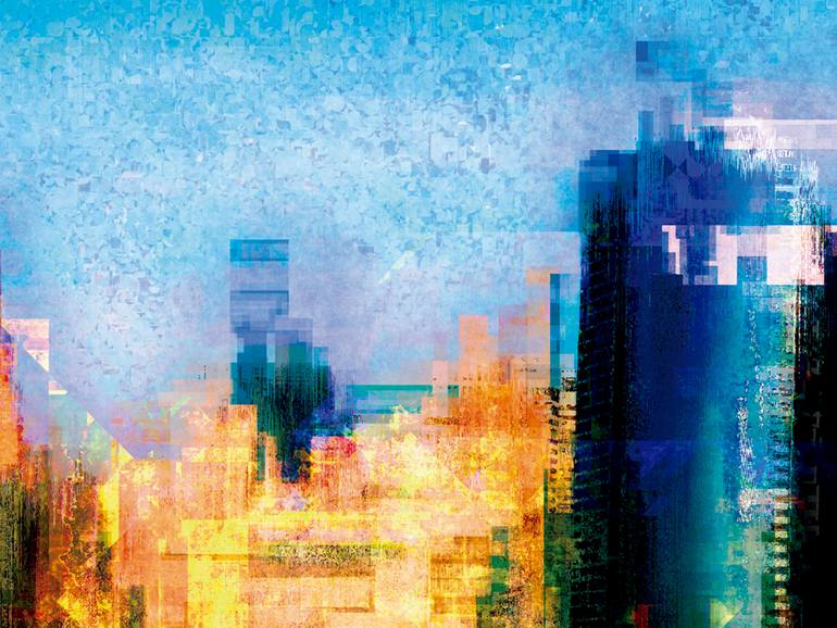 Original Figurative Cities Digital by Javier Diaz