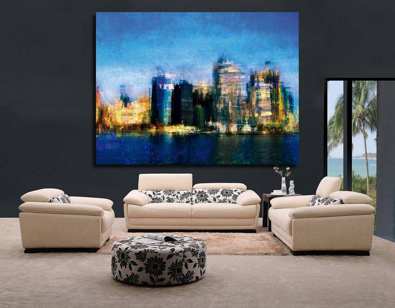 Original Figurative Cities Digital by Javier Diaz