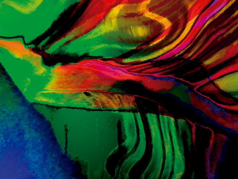 Original Expressionism Abstract Digital by Javier Diaz