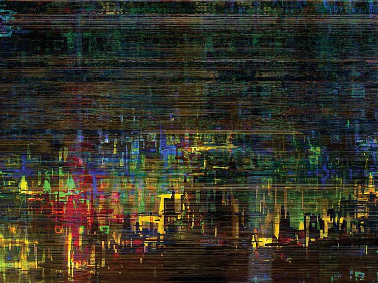 Original Abstract Cities Digital by Javier Diaz