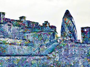 Original Expressionism Cities Digital by Javier Diaz