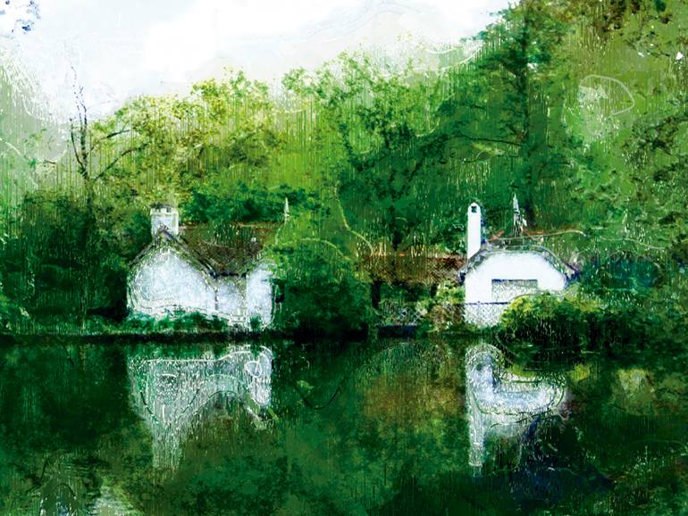 Original Figurative Landscape Digital by Javier Diaz