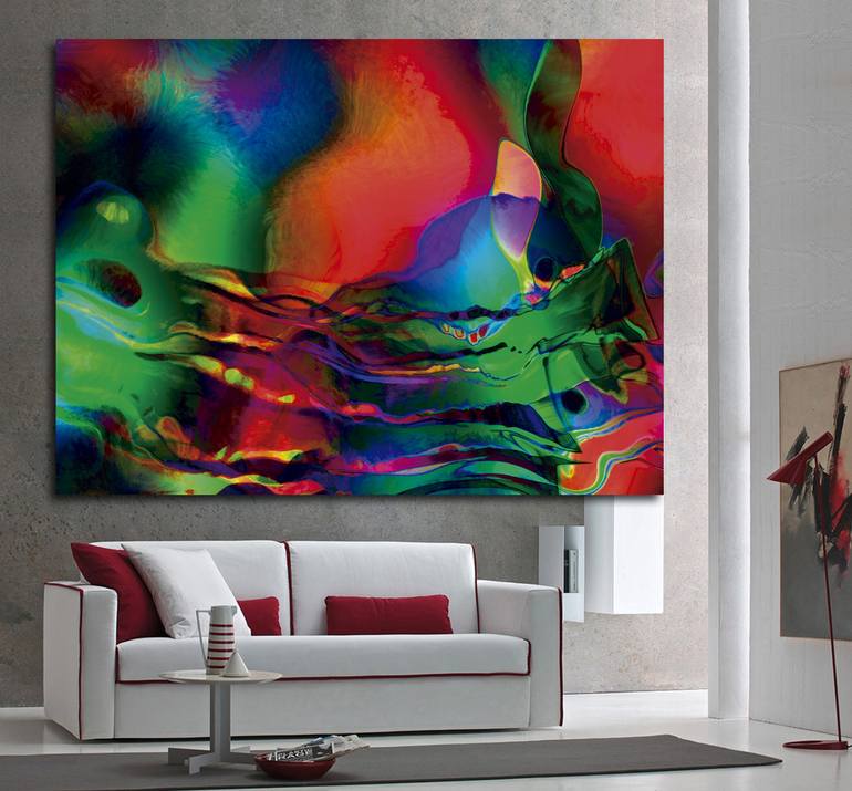 Original Abstract Expressionism Abstract Digital by Javier Diaz