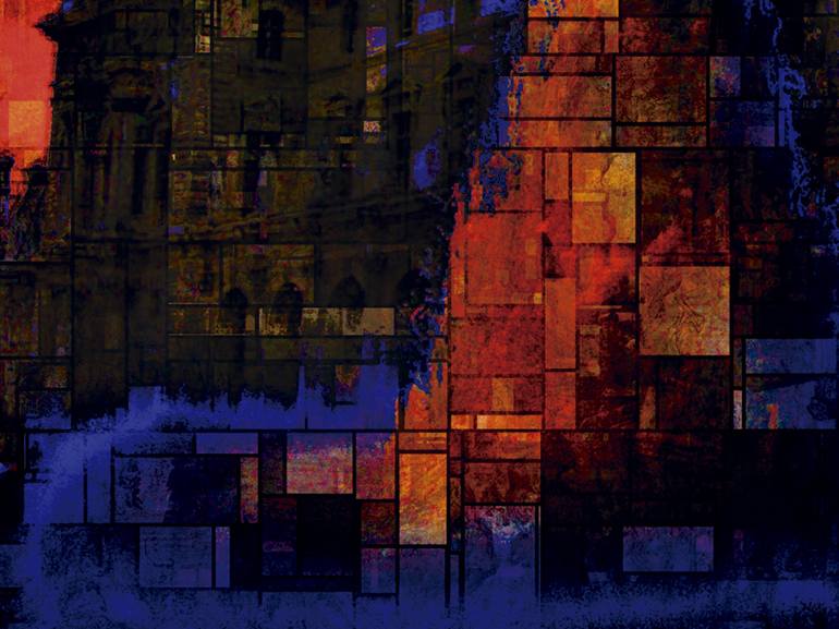 Original Abstract Cities Digital by Javier Diaz