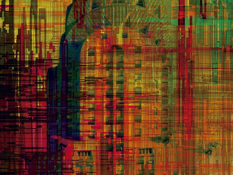 Original Expressionism Cities Digital by Javier Diaz