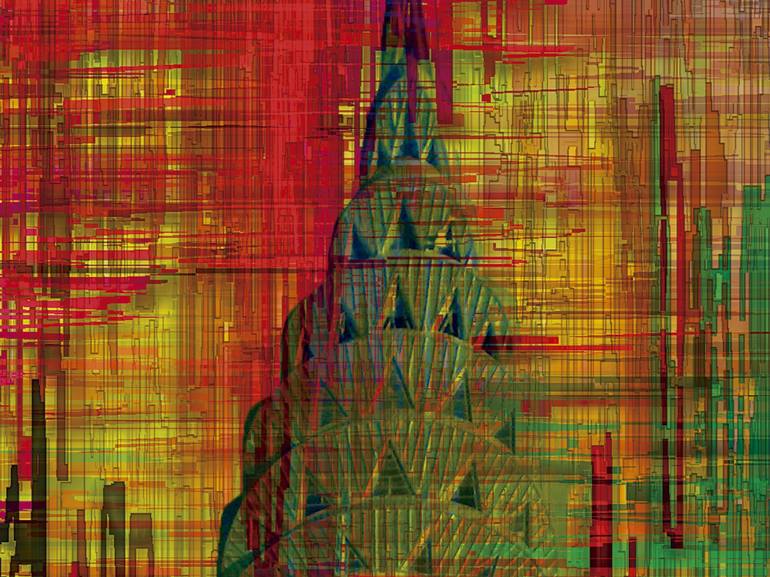 Original Expressionism Cities Digital by Javier Diaz