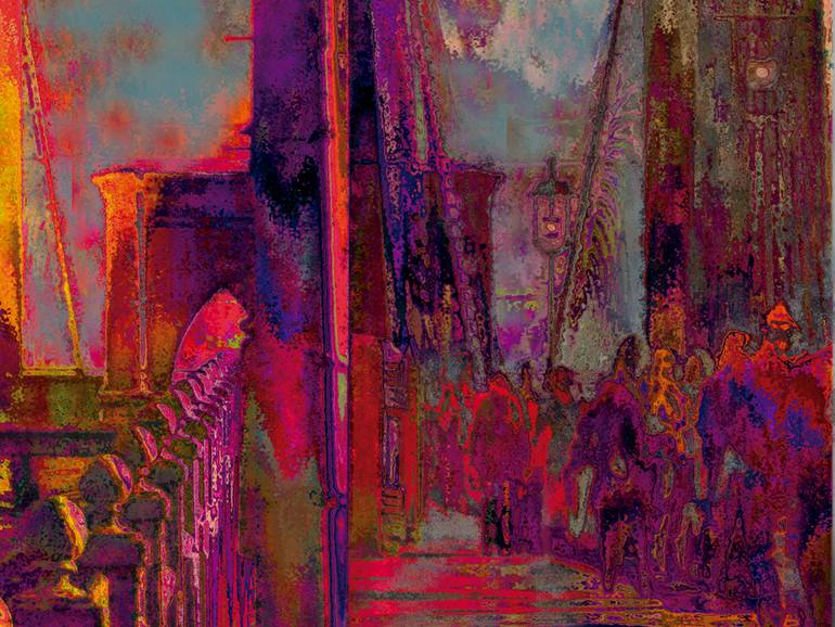 Original Figurative Cities Digital by Javier Diaz