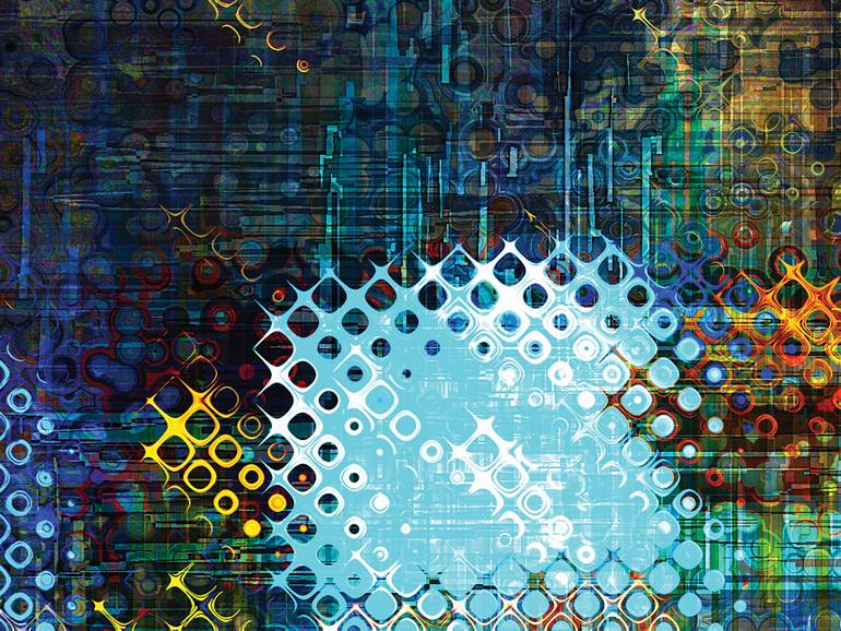 Original Abstract Expressionism Abstract Digital by Javier Diaz