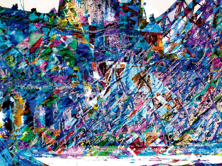 Original Expressionism Cities Digital by Javier Diaz