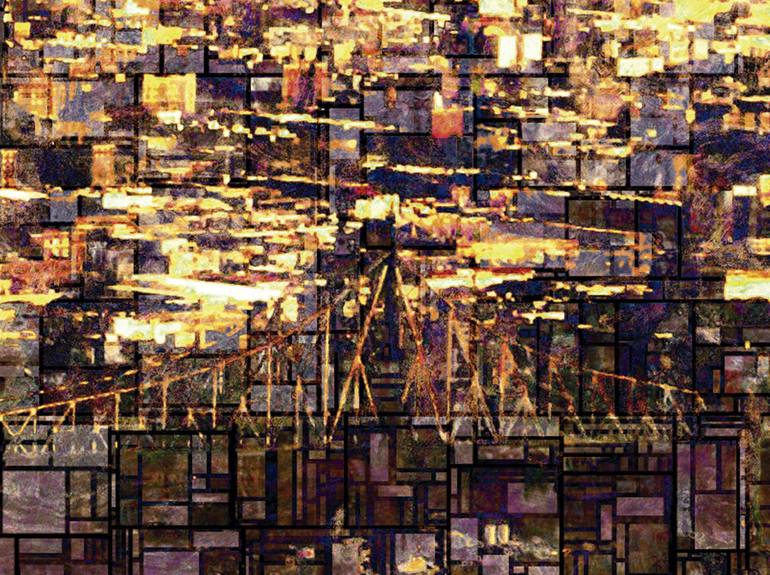 Original Figurative Cities Digital by Javier Diaz