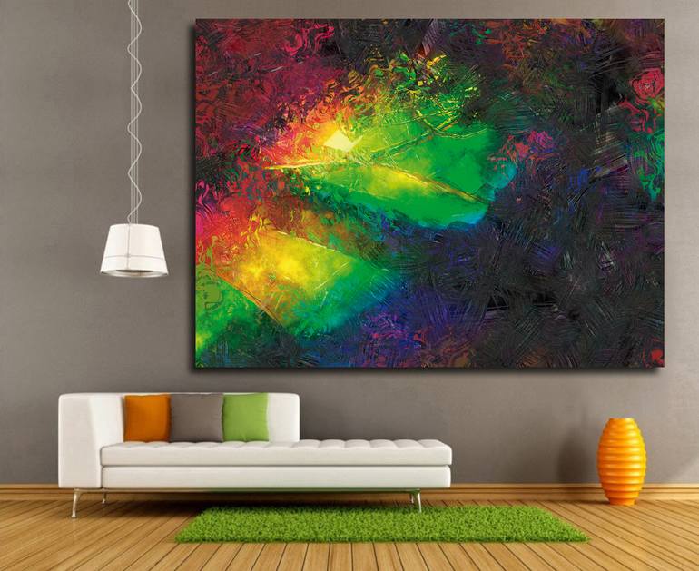 Original Abstract Expressionism Abstract Digital by Javier Diaz