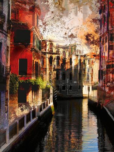 Print of Figurative Cities Digital by Javier Diaz