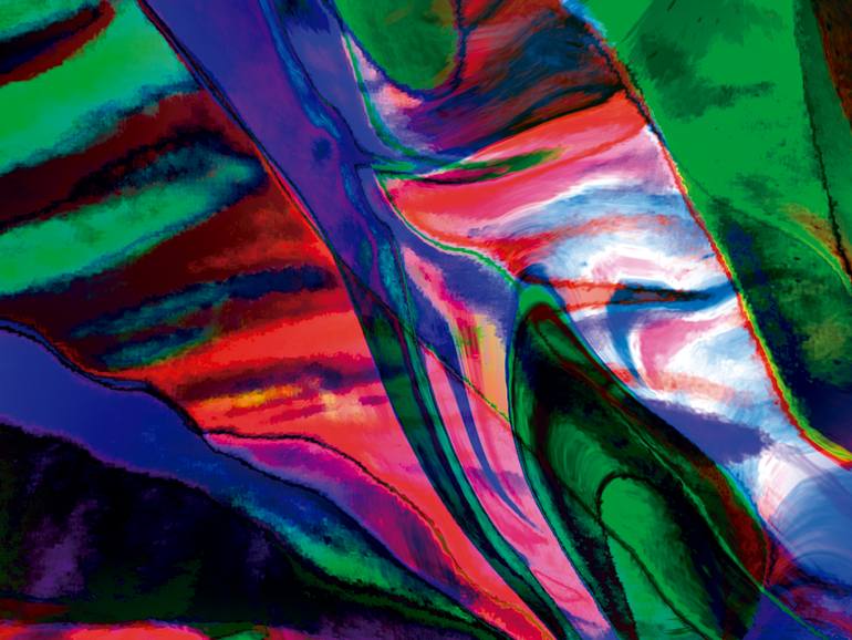 Original Art Deco Abstract Digital by Javier Diaz