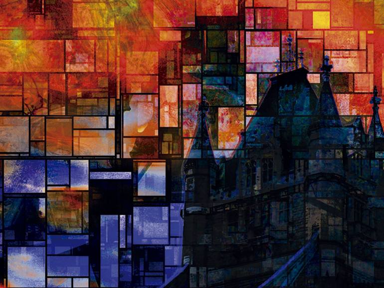 Original Abstract Cities Digital by Javier Diaz