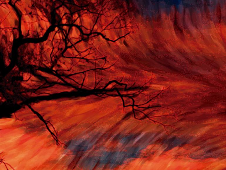 Original Expressionism Landscape Digital by Javier Diaz