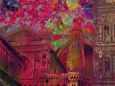 Psicodelia, Firenze duomo/XL large original artwork thumb