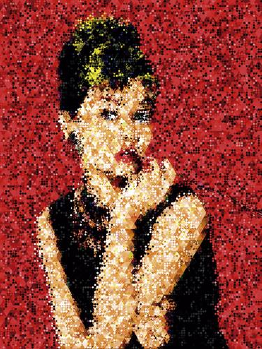 Audrey digital/XL large original artwork thumb