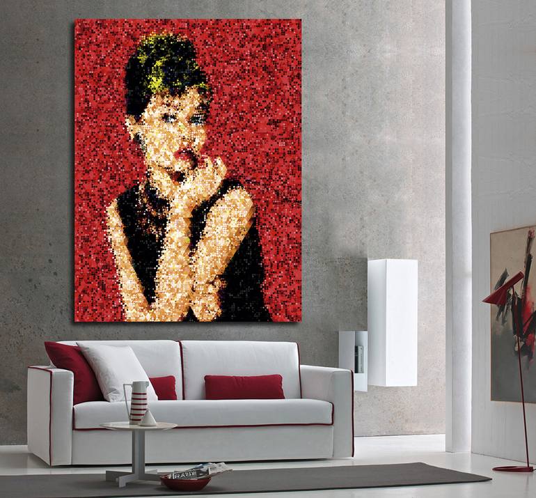 Original Abstract Expressionism People Digital by Javier Diaz