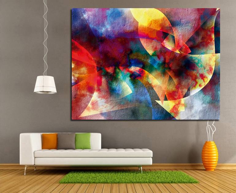 Original Abstract Expressionism Abstract Digital by Javier Diaz