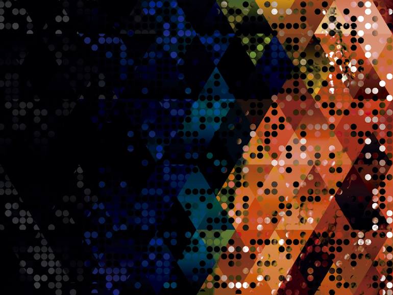 Original Abstract People Digital by Javier Diaz