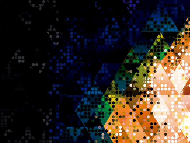 Original Abstract People Digital by Javier Diaz