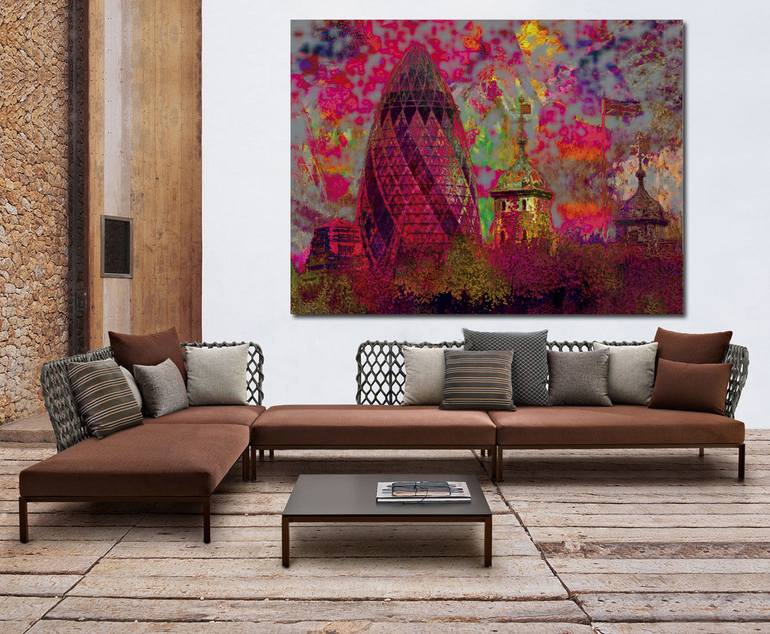 Original Pop Art Cities Digital by Javier Diaz