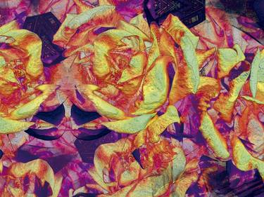 Original Abstract Floral Digital by Javier Diaz