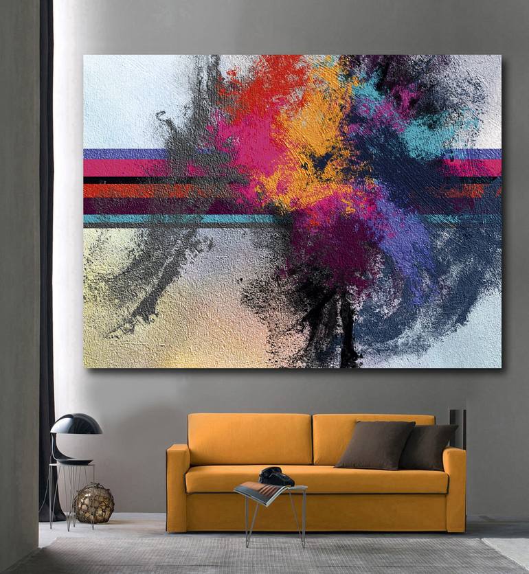 Original Abstract Expressionism Abstract Digital by Javier Diaz