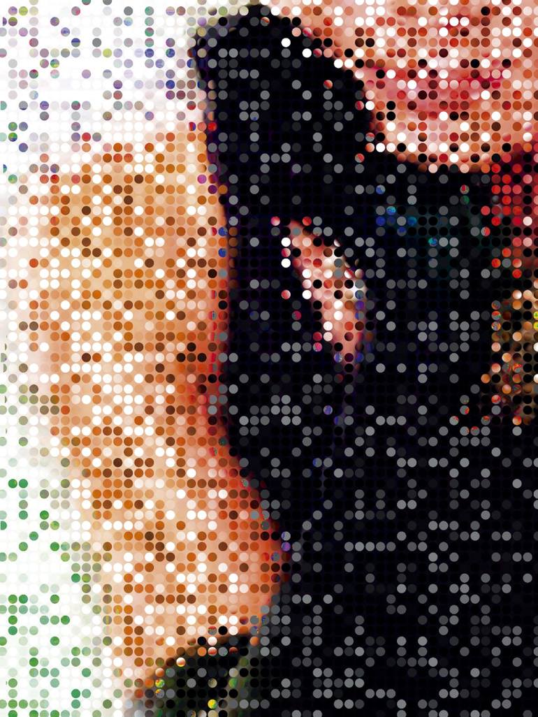 Original Abstract People Digital by Javier Diaz