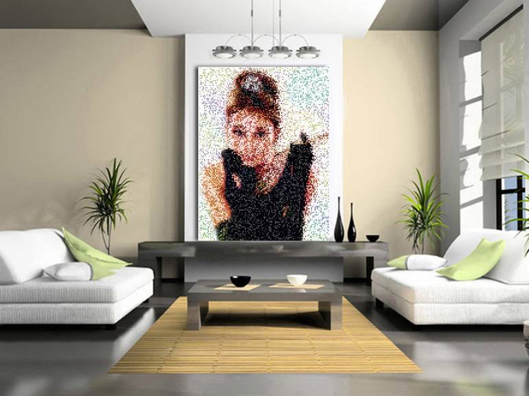 Original Abstract People Digital by Javier Diaz