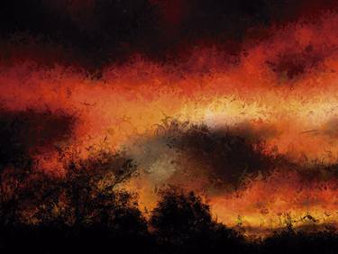 Original Abstract Landscape Digital by Javier Diaz