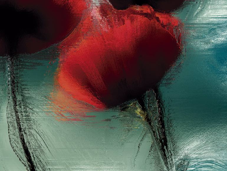 Original Figurative Floral Digital by Javier Diaz