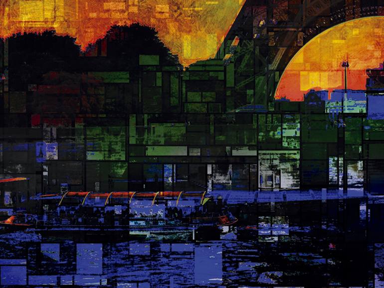 Original Abstract Cities Digital by Javier Diaz