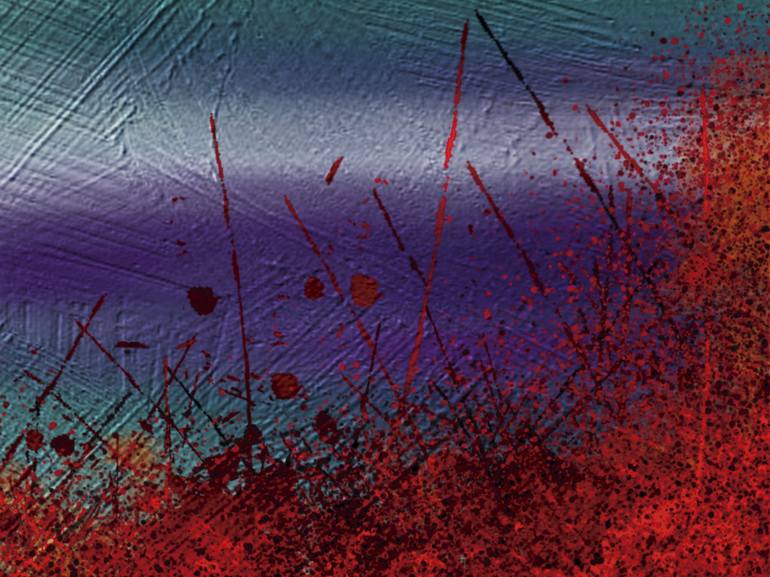 Original Abstract Expressionism Landscape Digital by Javier Diaz