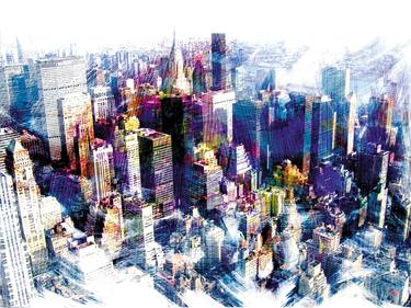 Original Illustration Cities Digital by Javier Diaz