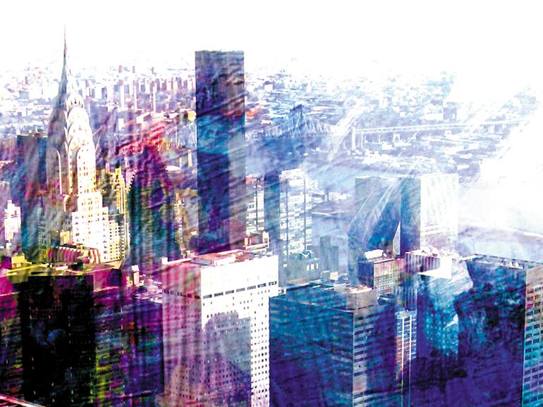 Original Figurative Cities Digital by Javier Diaz