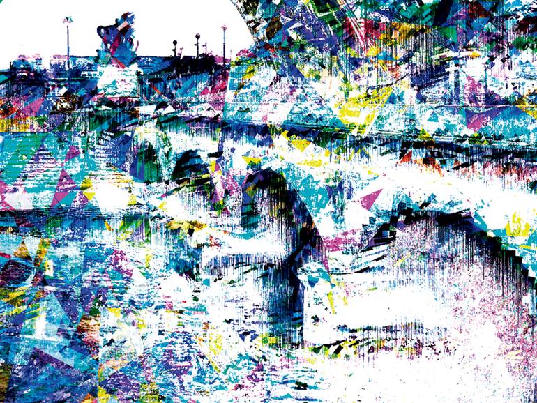 Original Expressionism Cities Digital by Javier Diaz