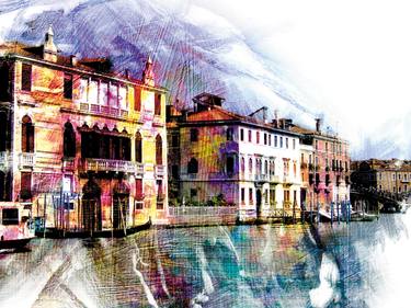 Original Figurative Cities Digital by Javier Diaz