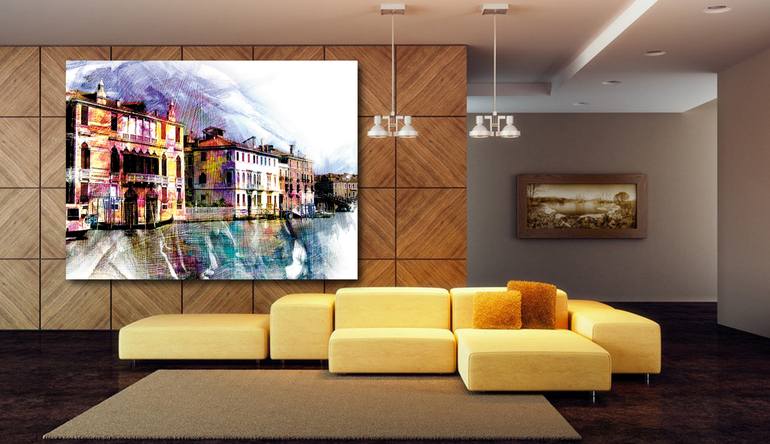 Original Figurative Cities Digital by Javier Diaz