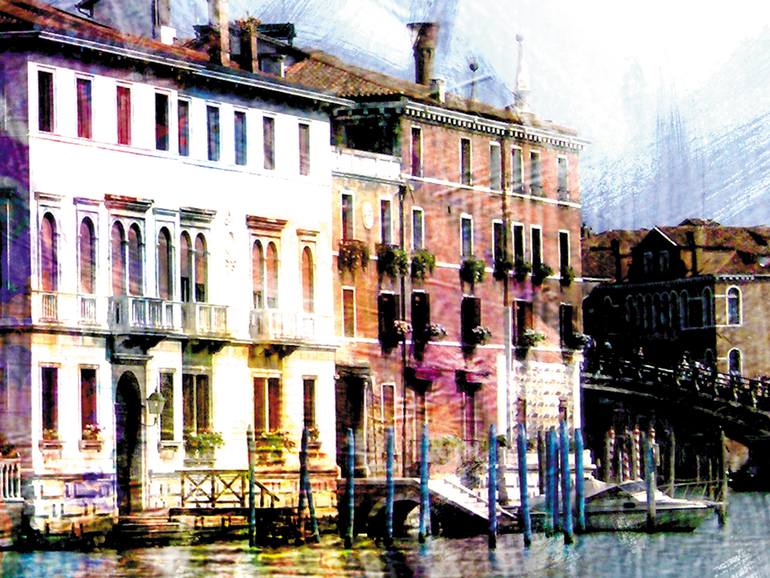 Original Figurative Cities Digital by Javier Diaz