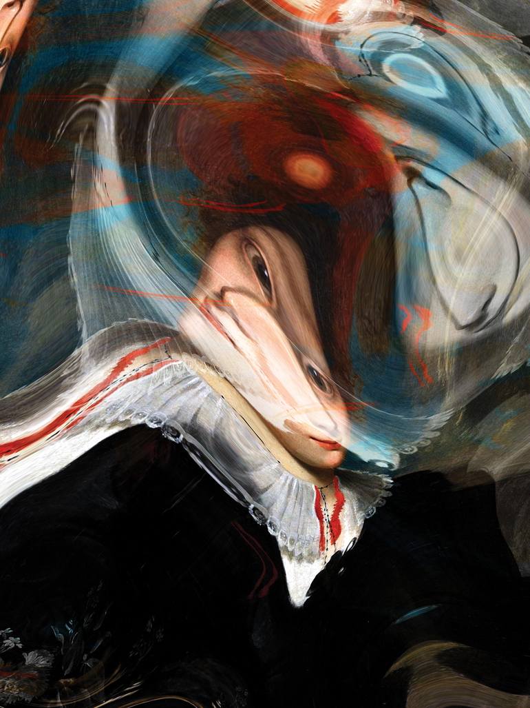 Original Abstract People Digital by Javier Diaz