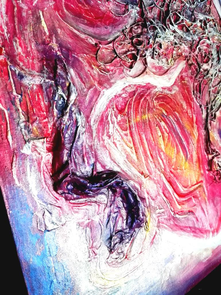 Original Abstract Collage by Guèdègo Raymond Fandegla