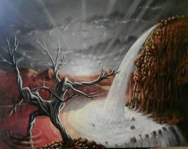 the source of the human existence painting by Abdelhadi Benbella thumb