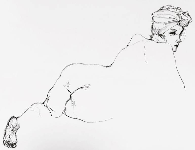Original Black & White Body Drawings by Hyoseon Park